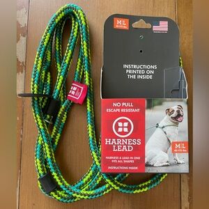 Harness Lead No Pull Dog Leash. 
Brand New ~ Never Used. 
Very strong & Durable.